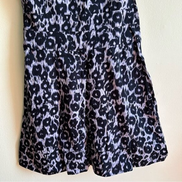 Lafayette 148 Sz 14 Purple Leopard Print A Line Dress - Picture 8 of 10